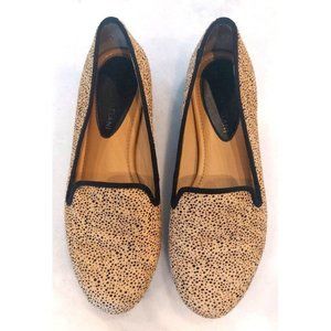 Antonio Melani 'Gigi' Leopard‎ Print Calf Hair Flats Size 7M